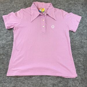 Big Bud Press Casual Lavender Everyday Essential Quarter Collared Polo Shirt